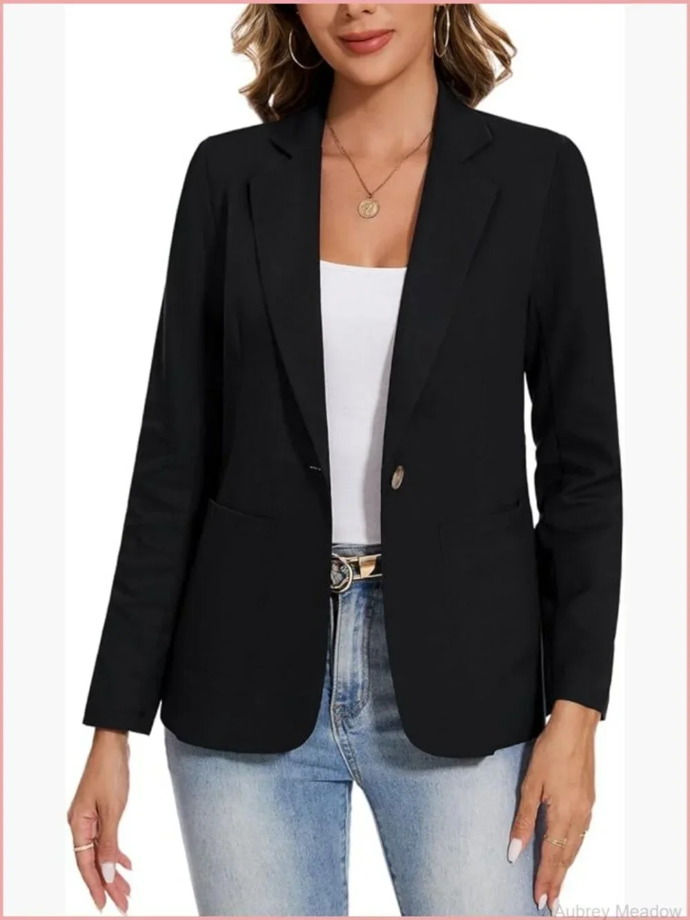 Linen Cotton Blazer Casual Long Sleeve Lightweight Spring Summer Jacket with